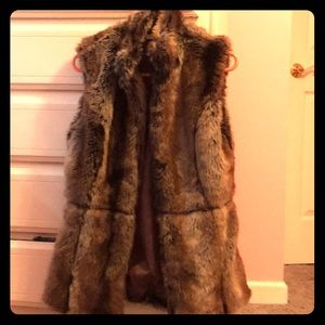 Faux fur vest